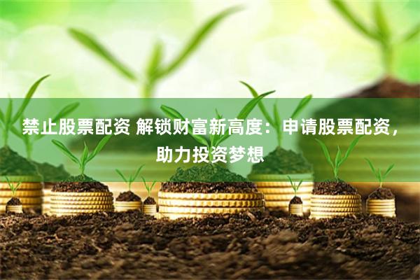 禁止股票配资 解锁财富新高度：申请股票配资，助力投资梦想